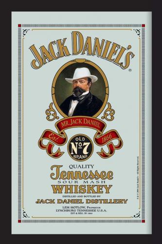 パブミラー(S)　【Jack Daniel's-Cartouche(ジャックダニエル)】