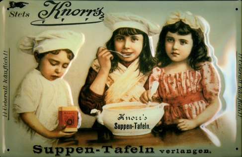 メタルサイン　【Knorr　Suppen Tafeln】